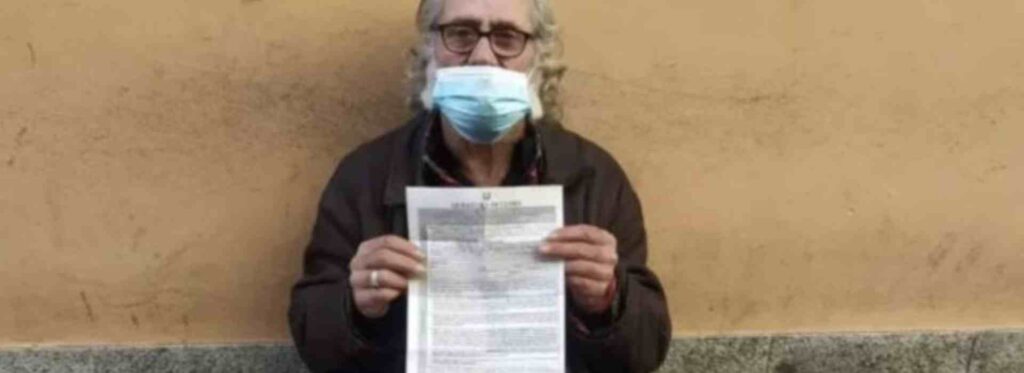 400 euro di multa a un senzatetto: lontano dal domicilio durante il lockdown